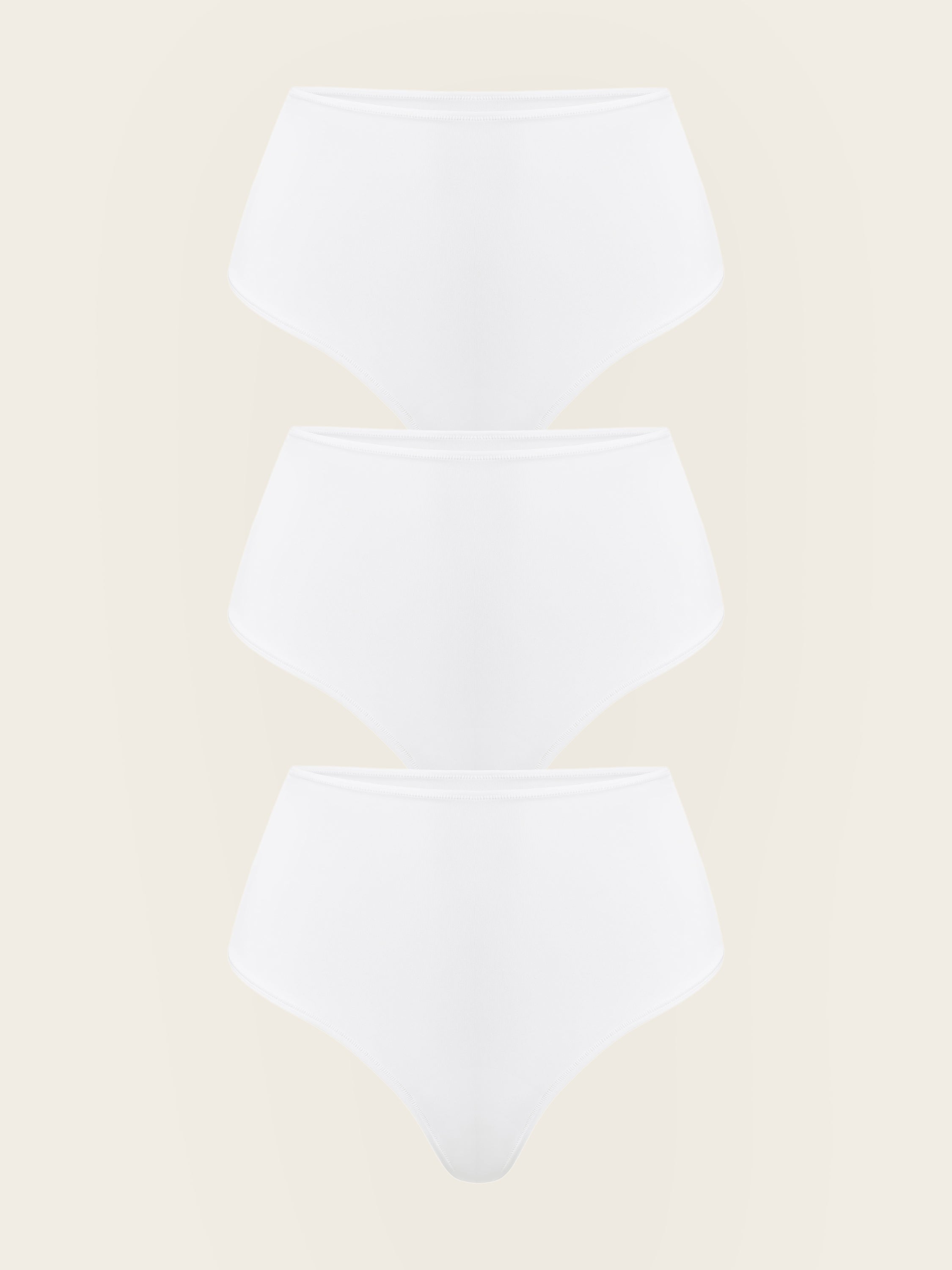 Inbarely® Smooth High Waisted Thongs 3 Pack